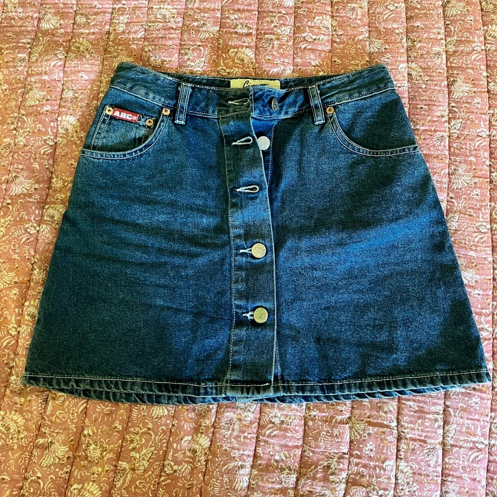 American rag vintage denim skirt